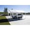 Impact Canopy Heavy Duty Carort 10In8 FT x20In, 8 Legs, Steel Pipes, White Cover with Leg Skirts 070018008 - alternate 5